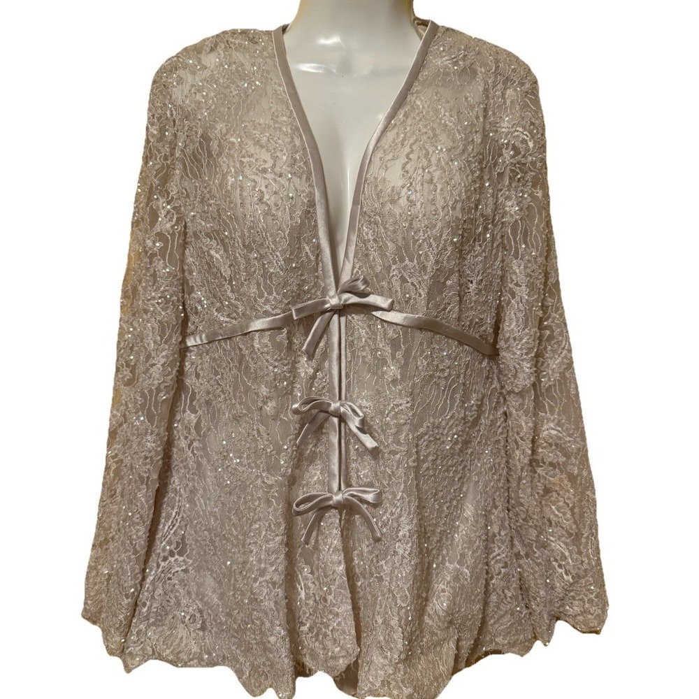 Saks Fifth Avenue Folio Collection Bob Mackie Whimsy Fairy Glam Blouse Size 14